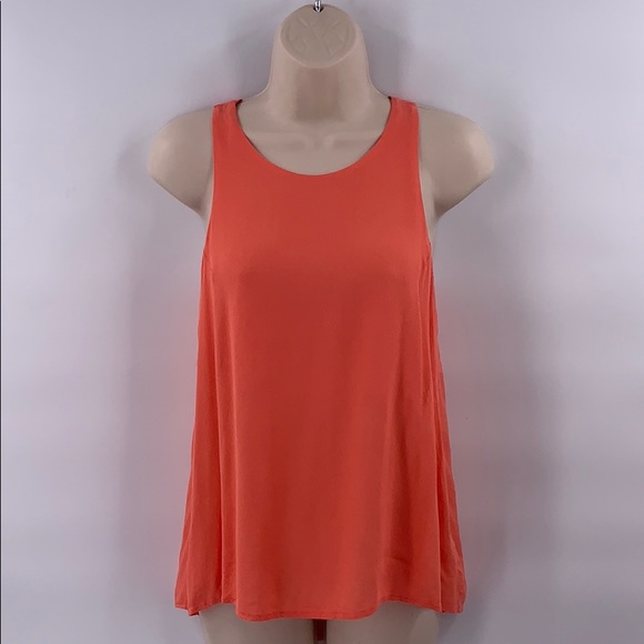 Astr pleat back swing tank top Coral - Picture 2 of 7